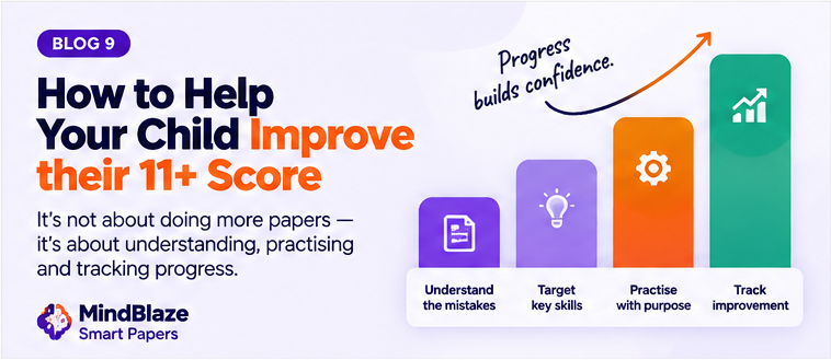 How to Improve an 11+ Practice Paper Score — MindBlaze Smart Papers