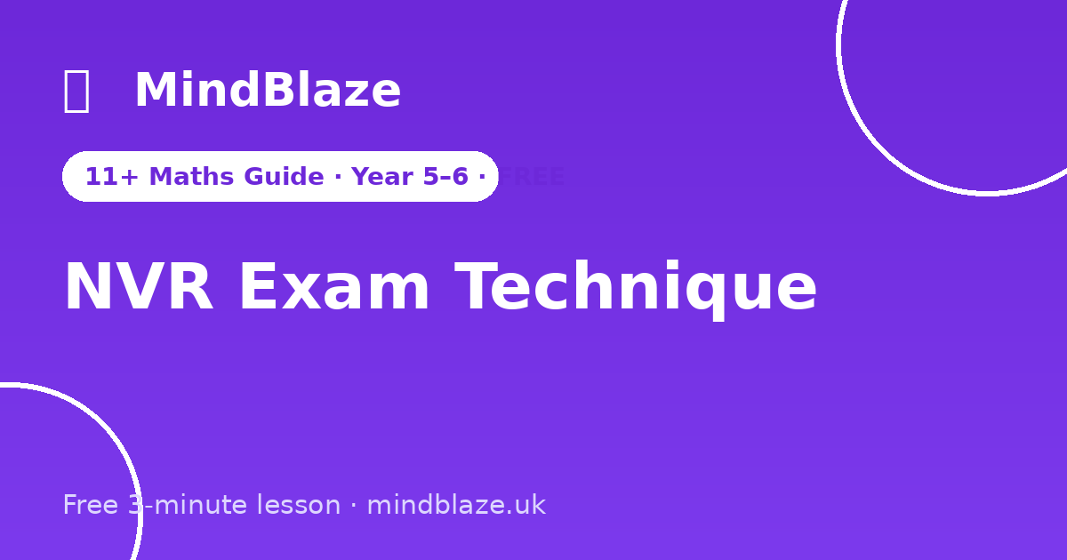 NVR Exam Technique: Predict First | MindBlaze