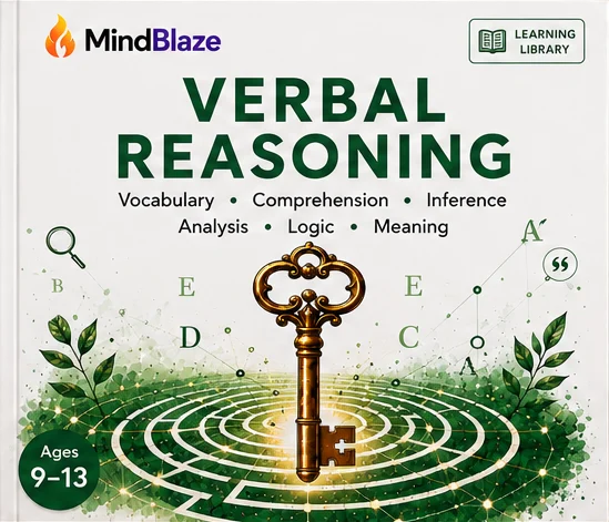 MindBlaze Verbal Reasoning practice collection cover